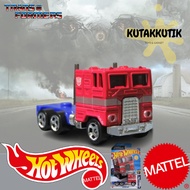 Hotwheels Car Trailer Truck Optimus Prime Transformers Lot F 2025 HW Screen Time