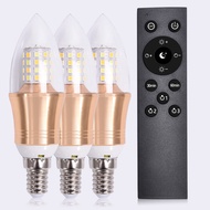 YOULIMEIJIA | หลอดไฟ LED สมาร์ทพร้อมรีโมทและปรับความสว่าง ขั้ว e14