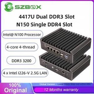 K15 Soft Router Mini PC Intel N150 4417U 4x2.5G LAN Firewall Server ESXi Proxmox DDR3 NVMe Barebone/