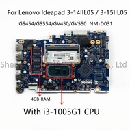 Lenovo Lenovo ideapad 3-14 3-15IIL05 Motherboard NM-D031 i3 i5 i7 4GB