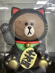 Line Friends 熊大黑色招財貓