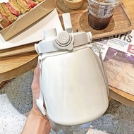 1L Garrafa Termica Water Bottle With Straw Sports Large Capacity Stainles Steel Outdoor Water Flask