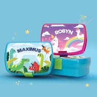 FAMSY Kids Lunch Box BPA Free Tupperware Food Container Free Name Customisation