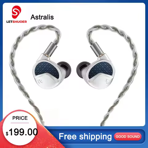 LETSHUOER Astralis HiFi In-Ear Earphones 15.5mm 5th-Generation proprietary Ring-Type planar diaphrag