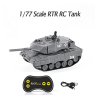 RC Mini Toys 2.4G RTR Tank 1/77 Scale German Panther WW2 Tanks Model 360°Rotation LED Light Radio Co