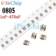 Ceramic Film Capacitor SMD Chip 0805 1nF-470nF 1.5nF 2.2nF 4.7nF 6.8nF 10nF 47nF 100nF 50V 100pcs tt