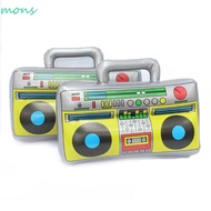 MONS PVC Inflatable Balloons 80's 90's Party Decorations  Musical Carnival Party Retro Dress Accesso