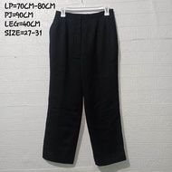 SISA IMPORT CELANA KULOT HW HITAM PEKAT WANITA BRAND LANTANA