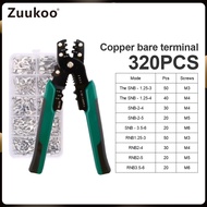 Wire Crimping Tool Kit 320 PCS Wire Electrical Connectors Butt Ring Spade Crimp Terminals Cable Lugs Wire Crimp Set