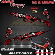 Yamaha Vega R New Graphic Circle striping Sticker
