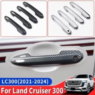 For Toyota Land Cruiser 300 2021+ Outside Door Handles Decoration  LC300 FJ300 Exterior upgraded Acc