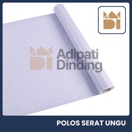 UNGU Wall Sticker Wallpaper Roll Purple FiberPOLOS Size 45 Cm X 8M 3D Premium Textured