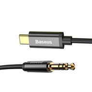 BASEUS USB C AUX สายออดิโอ 3.5 มม.แจ็คลำโพงหญิงสำหรับสายไฟ AUX สำหรับหูฟังแบบสวมหัวสำหรับโทรศัพท์