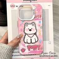 Cute West Highland Puppy Pink Case for Oppo A18 A3 A5 Pro A3X A57 A15 A38 A53 A16s A76 A58 A5 A16