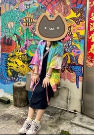 民族扎染日式外套 Kimono