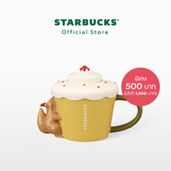 Starbucks Fox Holiday Cupcake Silicone Lid Mug 10oz. แก้วน้ำสตาร์บัคส์เซรามิก ขนาด 10ออนซ์ A11147535