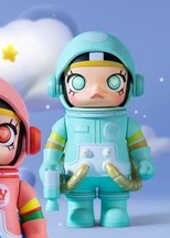 泡泡瑪特 POPMART MEGA SPACE MOLLY 100% 二代 確認款『驚喜款~許願熊(淺綠)』