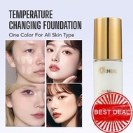 Ocheal Conceal Warm Change Foundation Natural Moisturizing Foundation Tone Skin Changing Color O2g0