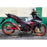 YAMAHA Y15 Y15zr V1 V2 Exciter Thai Black.Red Cover set Free Emblem(×4)