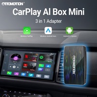 2 in 1 wired Apple Carplay to wireless and Android Auto to wireless box with built-in YouTube/NETFLI