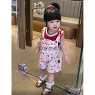 MERAH Kinafa (2/ 3t - 6/7t) set ol hk kutung apple red A7450