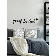 Inspirational Trust In God Wooden Wall Hanging – Christian Faith Decoration for Home & Meaningful Gi