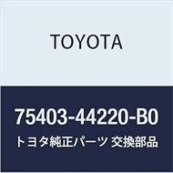 Genuine Toyota Parts SUB-ASSY (SILVER ME.) Gaia Part Number 75403-44220-B0 Back Door Ornament