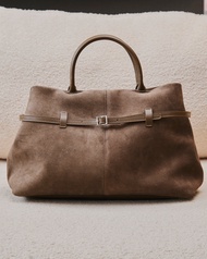 Parisian Suede Top Handle Bag หนังกลับเเท้ กระเป๋าถือ กระเป๋าสะพายไหล่