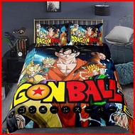 DC1 Dragon Ball 3in1 Bedsheet Set Queen Size Bedsheet Set Bedroom Washable Double Pillowcase Set