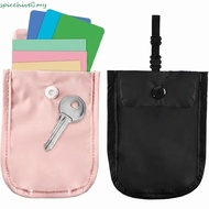 SPICEHIVE​ Hidden Bra Wallet, Solid Color Anti-theft Lingerie Coin Pouch, Breathable Safe Flap Clasp