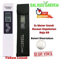 EC Meter siap bateri. Untuk bacaan kepekatan baja AB Mudah guna & tahan lasak.