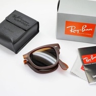 Kacamata Original Ray-Ban Wayfarer Folding RB4105 Brown Doff