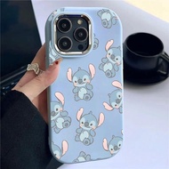 Case Hp For Samsung A32 5G A34 M32 Oval Metal Lens Cute Stitch Softcase Silikon