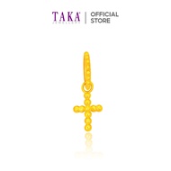 TAKA Jewellery 916 Gold Charm Cross