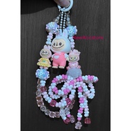 GANTUNGAN Missconnie-fashion Universal Phone Chain Ins Love Heart Bow-Knot Cute Cartoon Phone Chain 