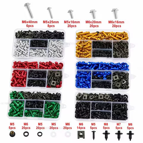 Motorcycle Fairing Bolts Screws Kit Nut Clips For KAWASAKI ZZR 400 600 1100 1200 1400 ZX25R ZX4RR ZX