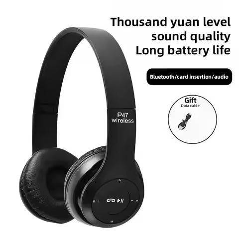 Wireless Bluetooth Headphones P47 Noise Canceling Handsfree Earphone Headset For iPhone Huawei Samsu