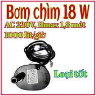 18W - Submersible pump -220V-50Hz, 15mm output pipe, 1.8 m high push, bottom suction, standard coppe