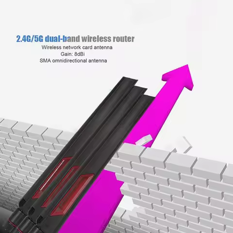 High Gain Router Antenna SMA 8Dbi 2.4G/5.8G Dual Band Antenna Wifi Router Adapter For ASUS AC68U/AC8