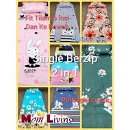 Sarung Tilam Single Zip Bedsheet 2in1 /Cadar Berzip/ Zipper Bedsheet