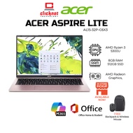 ACER ASPIRE LITE AL14-45P-R1K9 LAPTOP (Ryzen 3 5300U, 8GB RAM, 512GB SSD, AMD Radeon,14.0" WUXGA,PIN