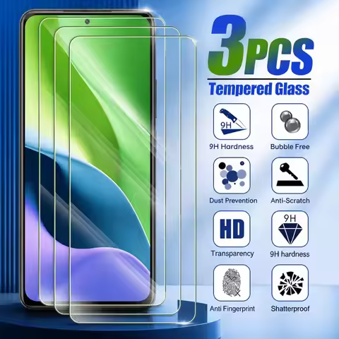 3PCS Tempered Glass For Asus ROG Phone 3 Strix 8 Pro Screen Protector For Asus ROG Phone 7 6 Anti-Sc