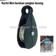 Mini Bird Hoist Pulley Iron Flag Mini Pulley Cage Hoist