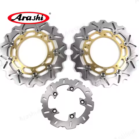 Arashi 1 Set 298 / 220mm CNC Full Floating Front Rear Brake Disc For YAMAHA YZF R6 YZF-R6 2003 2004 