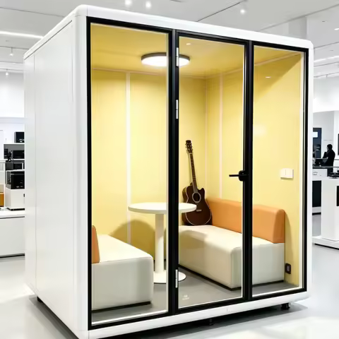 Sound Insulation Cabin Portable Quiet Work Pod For Home Office Remote Work Online Exam Voice Recordi