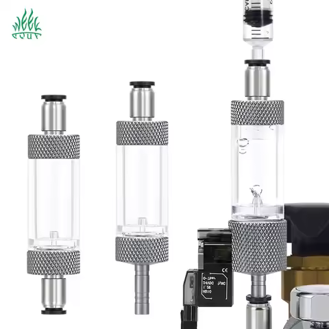 Week Aqua CO2 Bubble Counter Quick Plug Timing with Solenoid Valve Add water with Injector