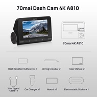 70mai A810 Dash Cam Ultra HD 4K Built-in HD Double Record Tachograph
