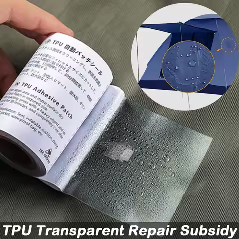 Waterproof Tent Repair Subsidy Raincoat Swimming Ring Repair Tape Camping Tent Leakproof TPU Transpa
