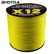 GHOTDA 300M 12 Strands Braided Fishing Line Zero Stretch Floating Fishing Line Fishing Line Braided 