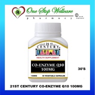 21ST CENTURY CO-ENZYME Q10 100MG 30S (EXP:03/2028)